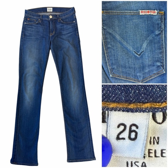 Hudson Jeans Denim - Hudson Jeans Dark Blue Tilda Mid Rise Cigarette Jeans size 26